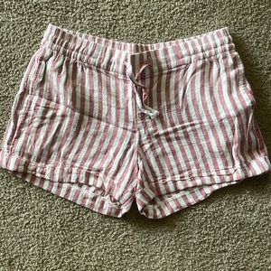 Old Navy Striped Linen Shorts